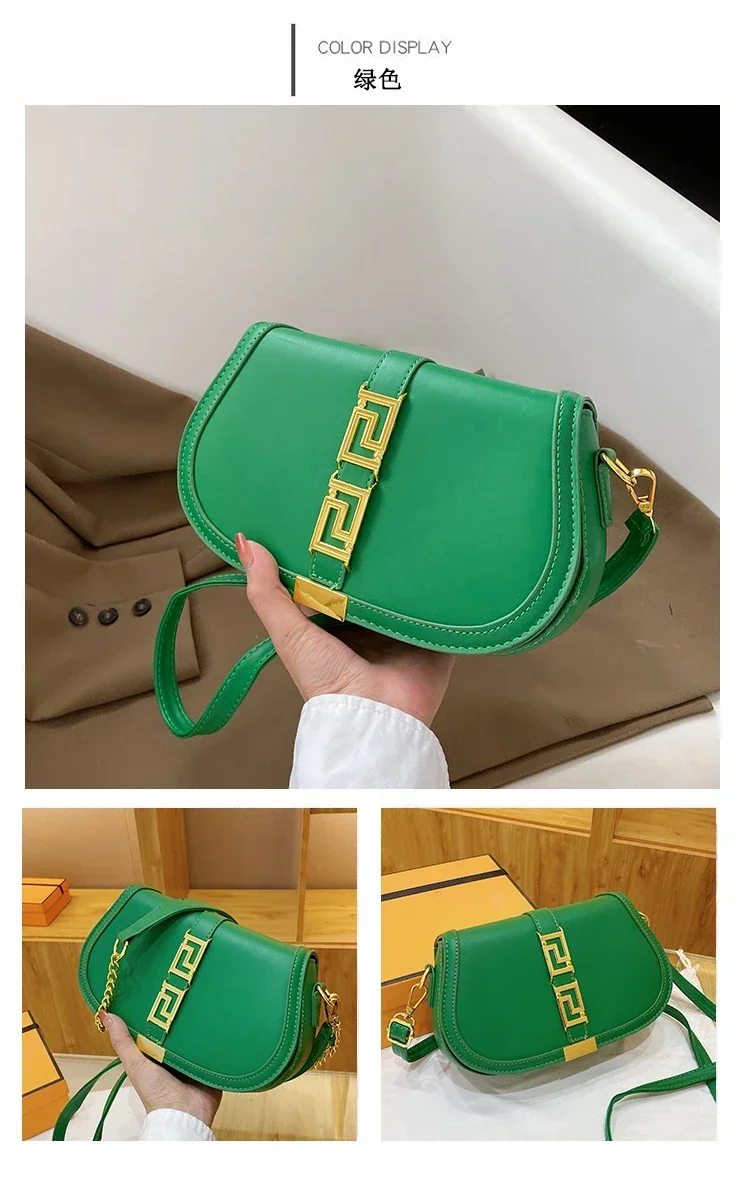 High End Minimalist Trendy Letter Logo Diaper Bag Leather Crossbody Purse For Women Stylish Casual Simple Vintage Tote Bag