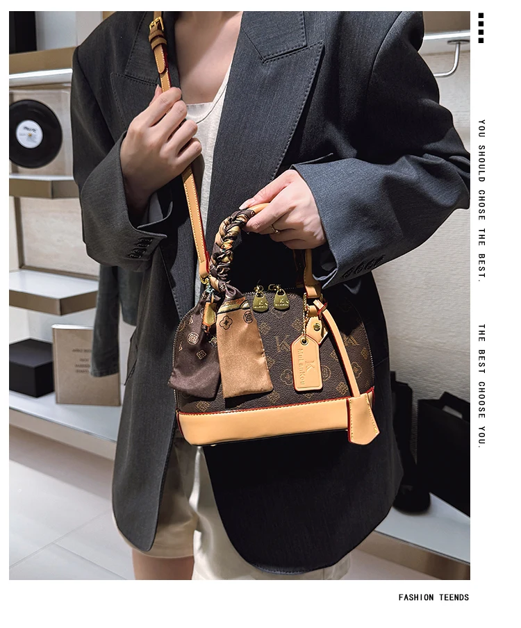 Trendy Vintage Diaper Bag For Women Leather Crossbody Bag Luxury Tote Minimalist Designer Large Capacity Elegant Fashion