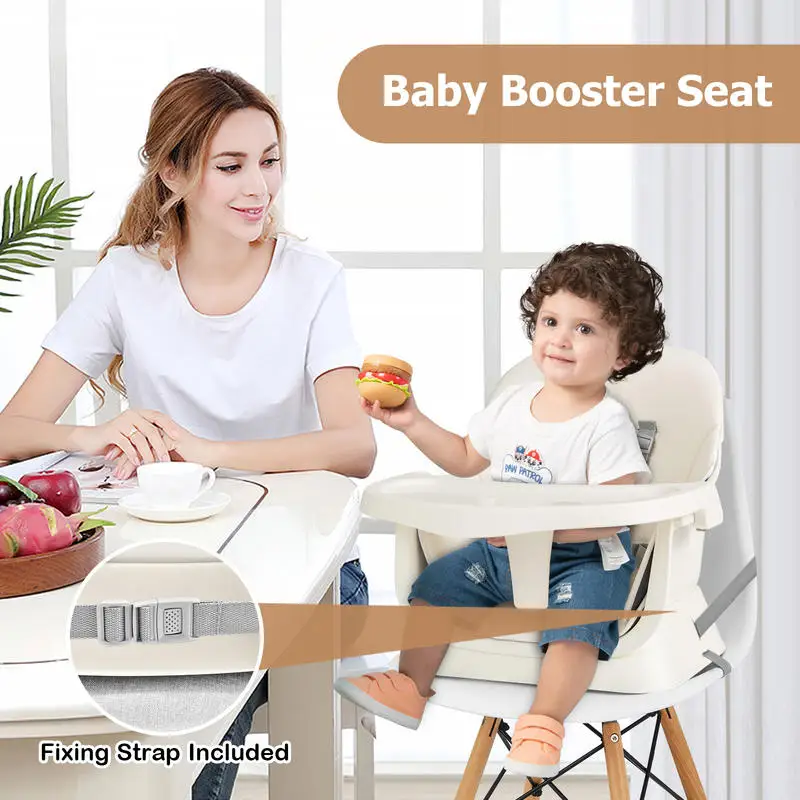 6 in 1 Baby High Chair Convertible Baby Feeding Chair Dining Room Booster Seat Table and Chair Set Black