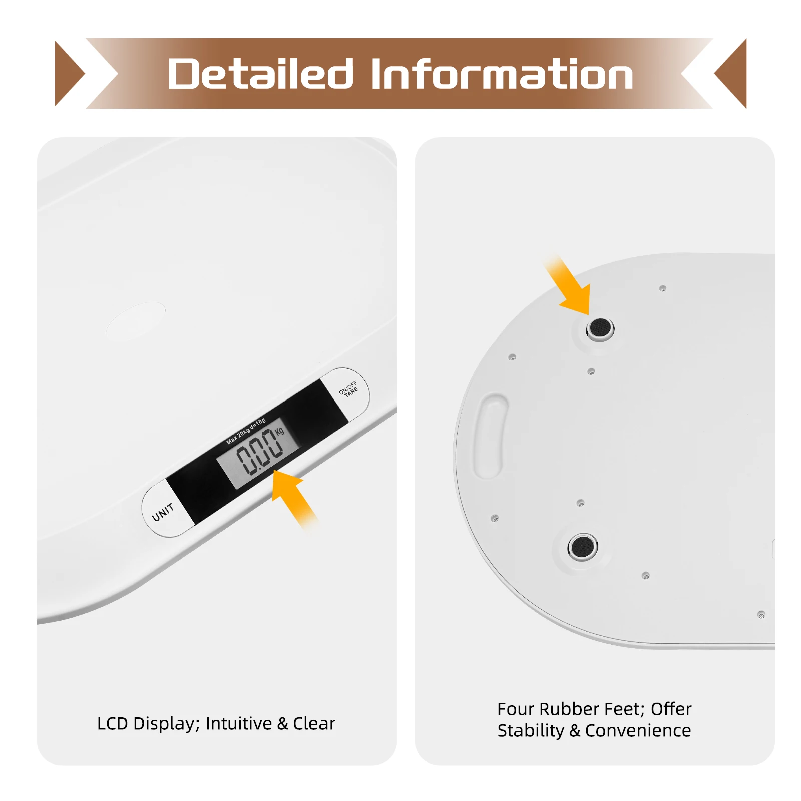 55x32x2.7cm Infant Scale ABS plastic baby scale 20kg Weight Capacity Baby Weighing Scale for Weighing Items Blow 20kg/44Pounds It is Suitable for Weighing Babies Rabbits, Cats Dogs Etc
