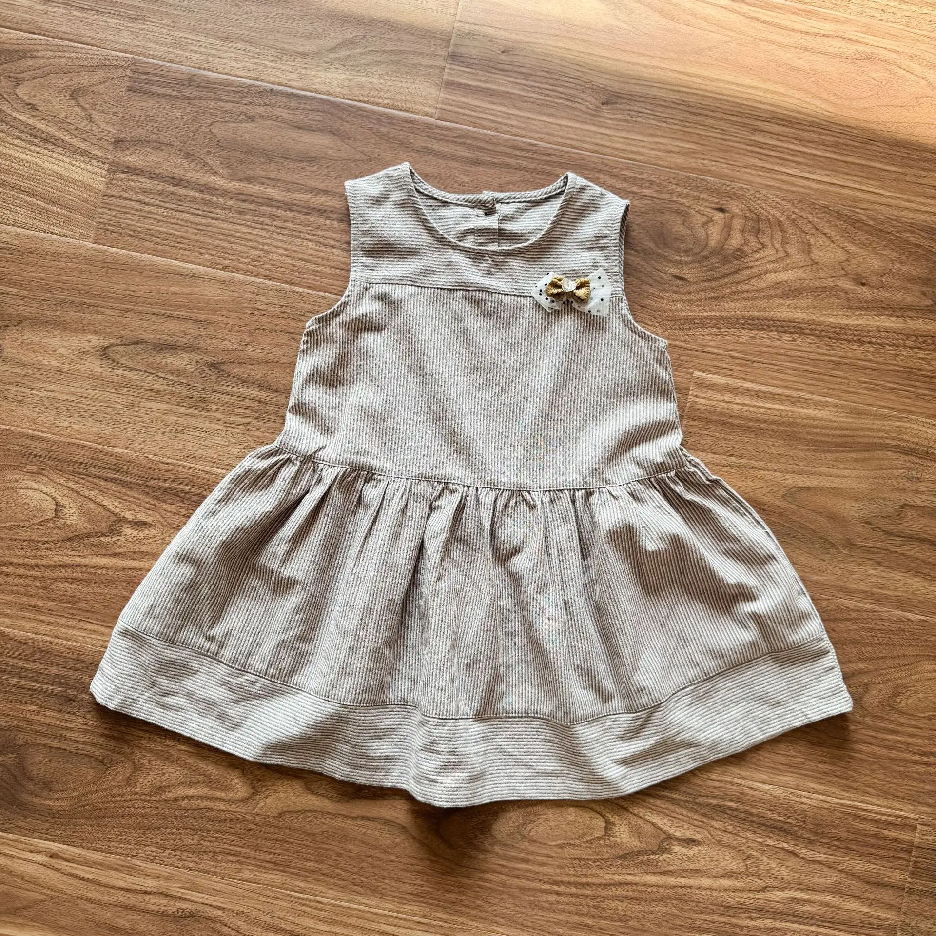 2026 Summer New Children Sleeveless Clothes Set Boys Striped Tops + Shorts 2pcs Suit Girls Vest Dress Brother Sisters Outfit