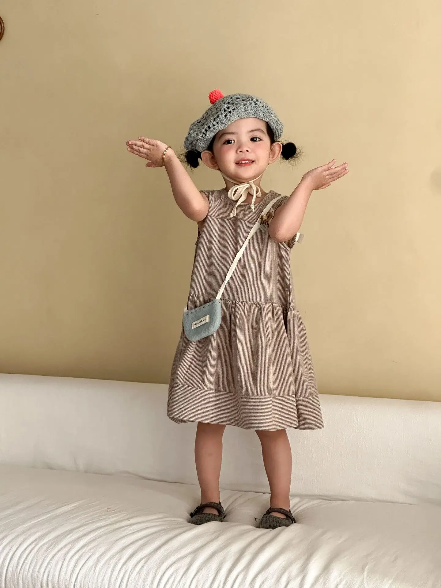 2026 Summer New Children Sleeveless Clothes Set Boys Striped Tops + Shorts 2pcs Suit Girls Vest Dress Brother Sisters Outfit