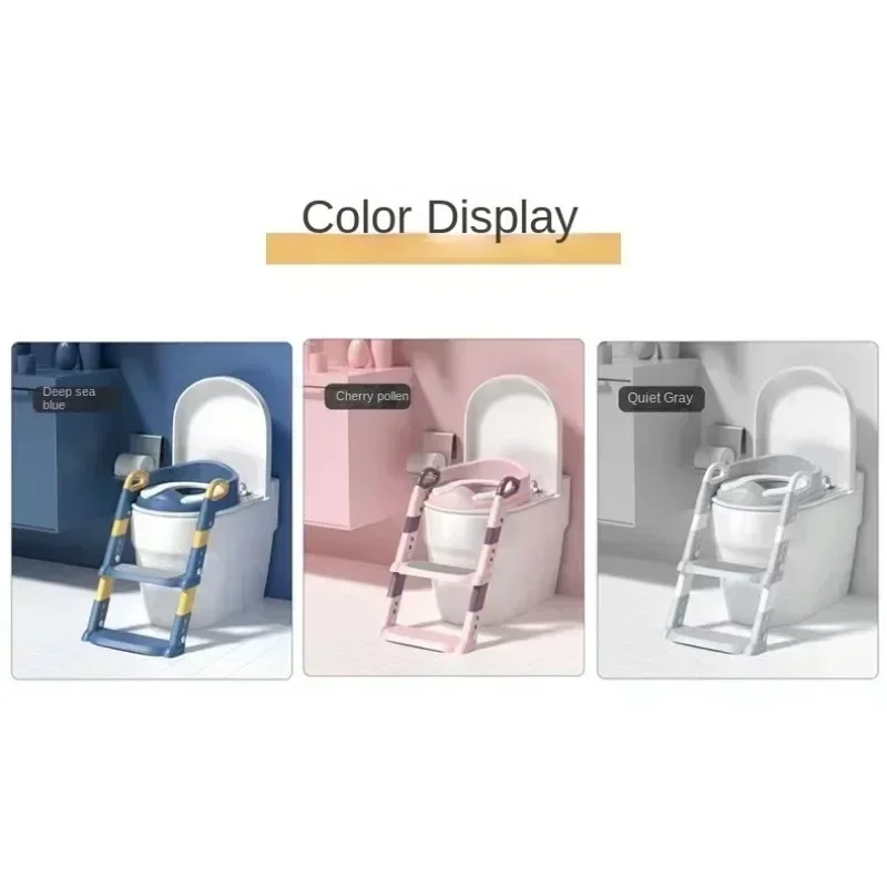 Multifunctional Foldable Step Stool Stepped Design Kids Toilet Potty Training Ladder Baby Helper