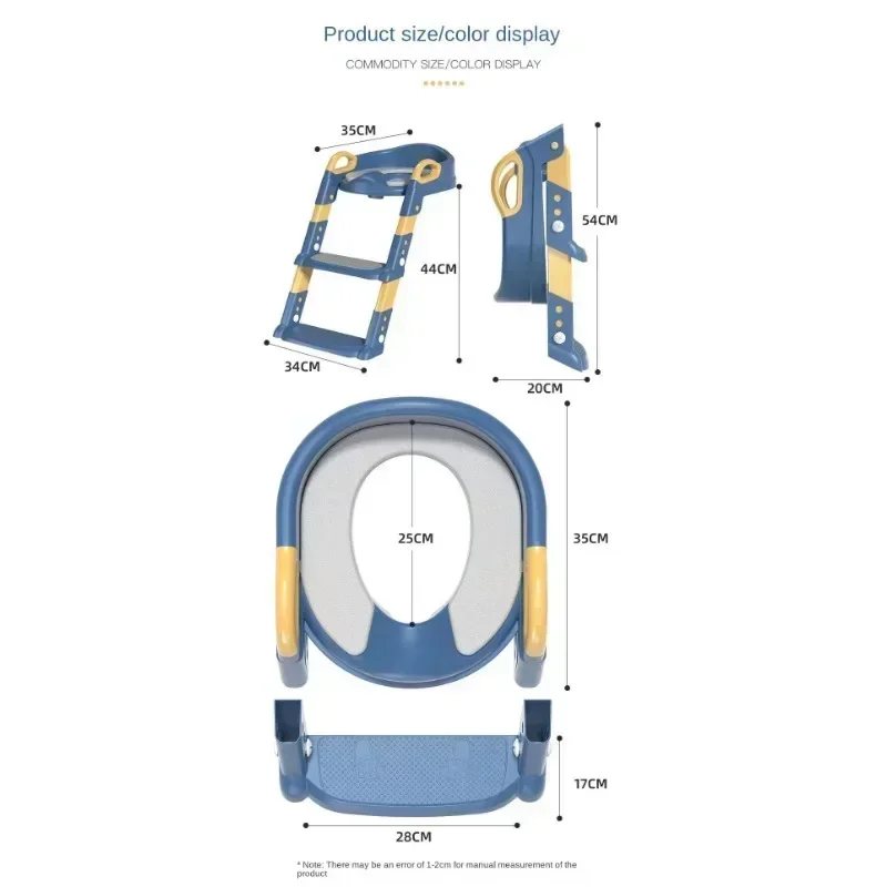 Multifunctional Foldable Step Stool Stepped Design Kids Toilet Potty Training Ladder Baby Helper