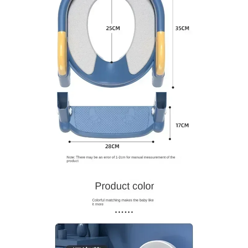 Multifunctional Foldable Step Stool Stepped Design Kids Toilet Potty Training Ladder Baby Helper
