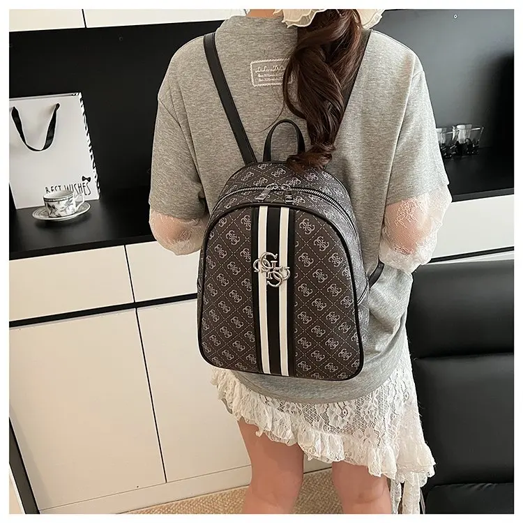 Elegant Solid Color Diaper Bag Ladies Niche Designer Handbag Top Layer Leather Crossbody Shoulder Purse Tote Messenger Bag