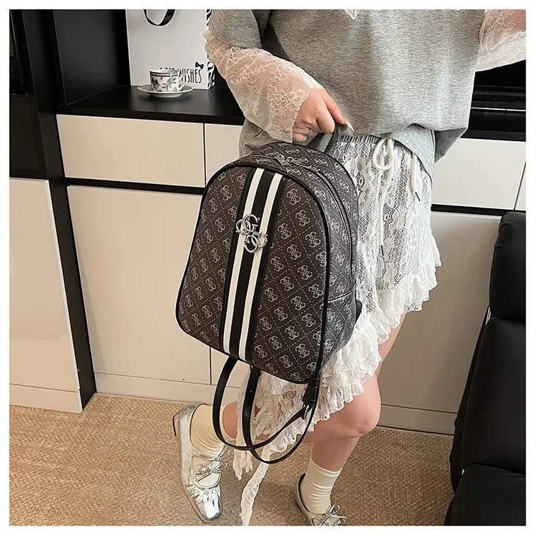 Elegant Solid Color Diaper Bag Ladies Niche Designer Handbag Top Layer Leather Crossbody Shoulder Purse Tote Messenger Bag