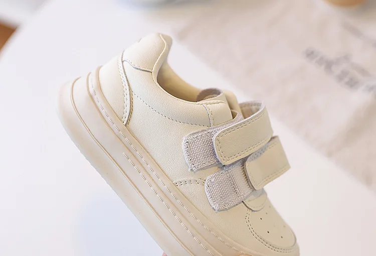 2026 New Spring Children Shoes Leather White Kids Tennis Breathable Fashion Outdoor Boys Girls Sneakers Size 26-37
