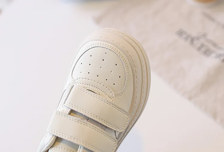 2026 New Spring Children Shoes Leather White Kids Tennis Breathable Fashion Outdoor Boys Girls Sneakers Size 26-37