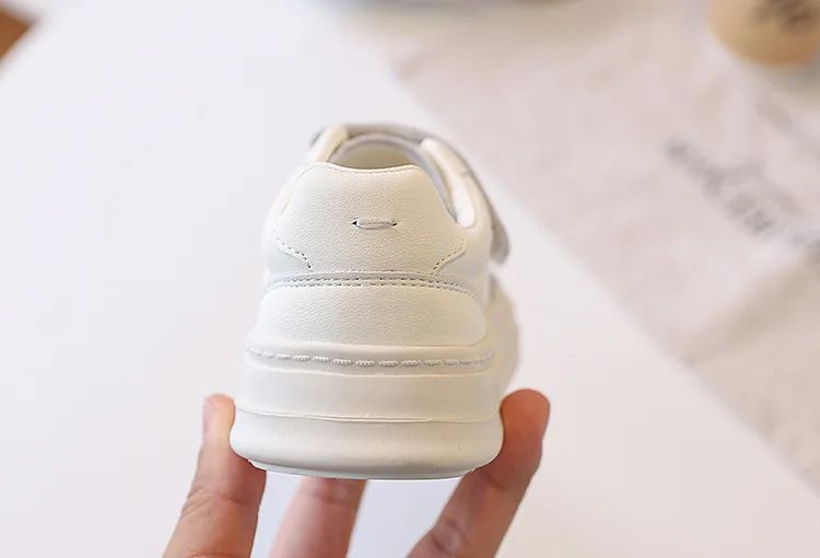 2026 New Spring Children Shoes Leather White Kids Tennis Breathable Fashion Outdoor Boys Girls Sneakers Size 26-37