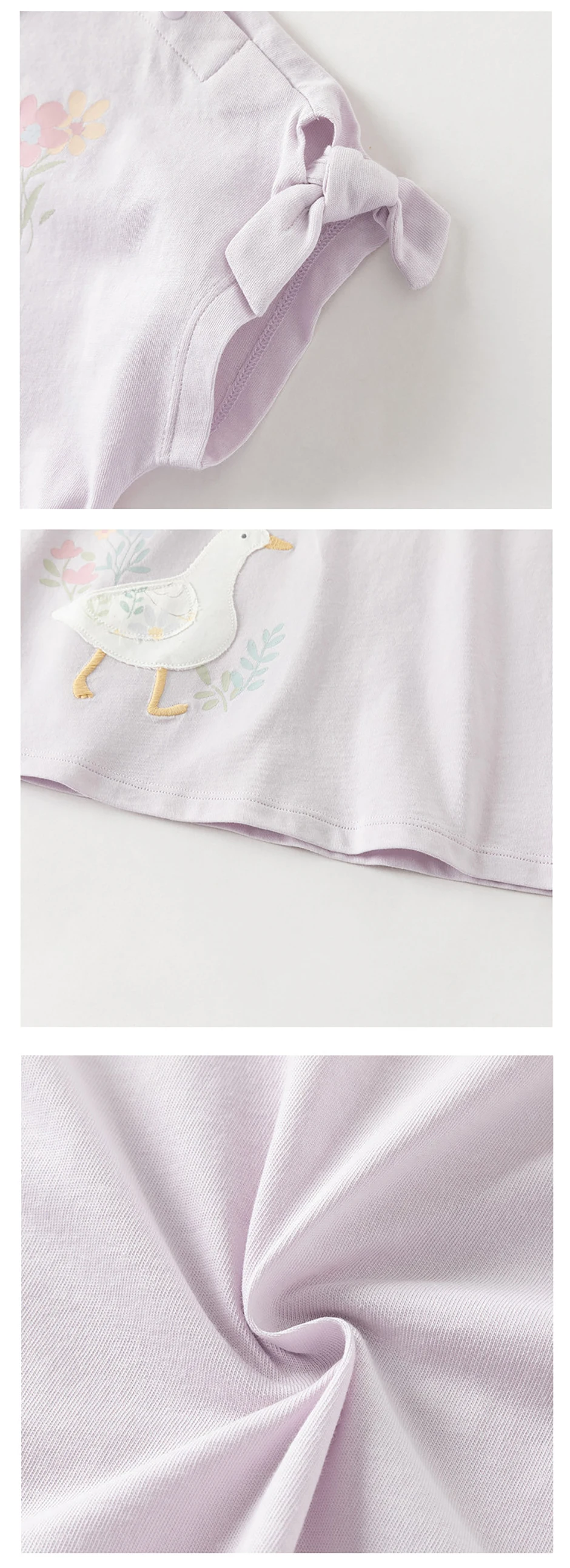 Dave Bella Girls Summer 2PCS Set Short Sleeve T-shirt Flower Pants Suits Childern Printed Tops Trouser Clothing Sets DB2262095