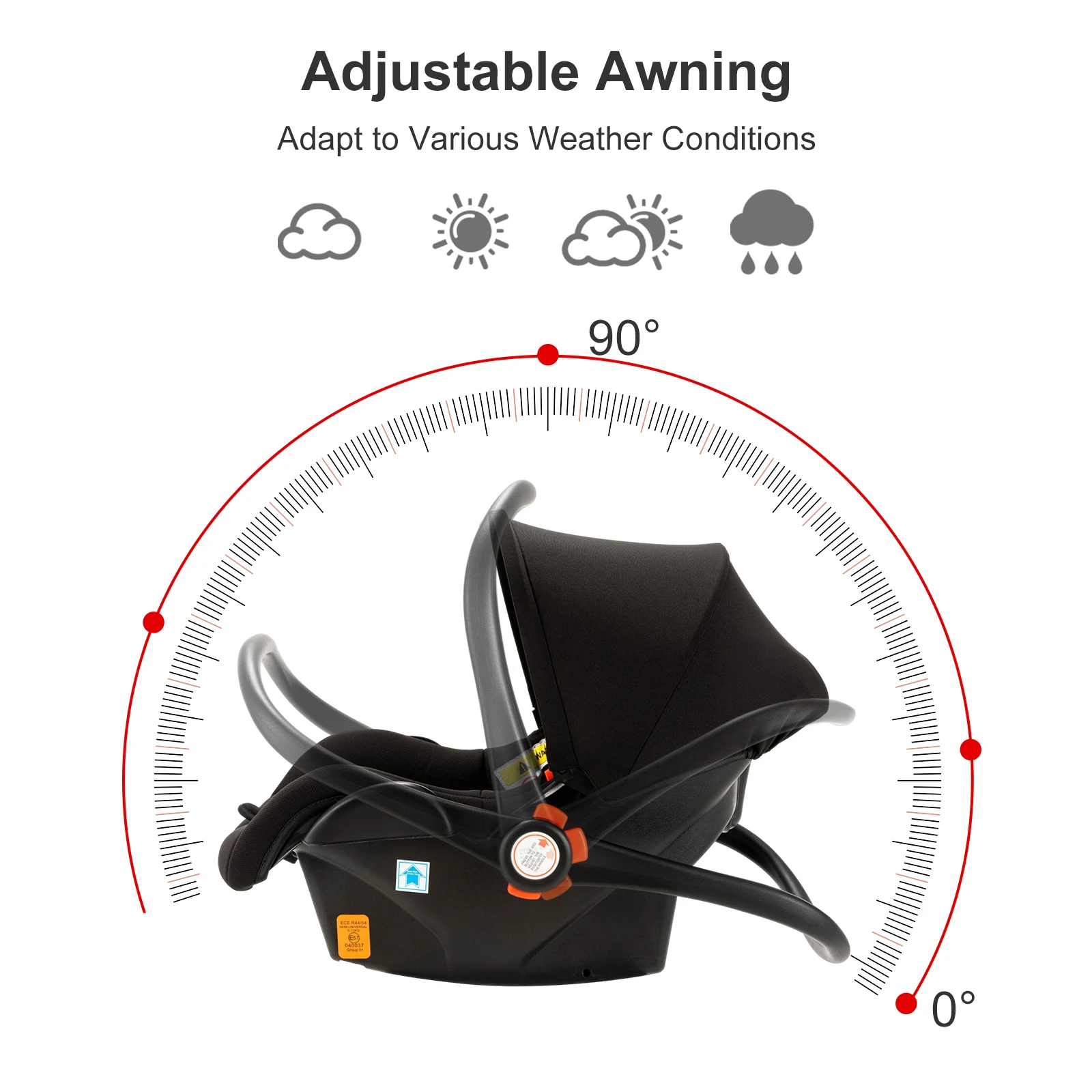 Convertible Baby Pram 3 in 1 Stroller Pushchair Travel System Lightweight High Landscape Design Reversible Seat Comfortable Reclining Backrest Large Sun Canopy Smooth Suspension Wheels for Newborn with 6 Free Gifts