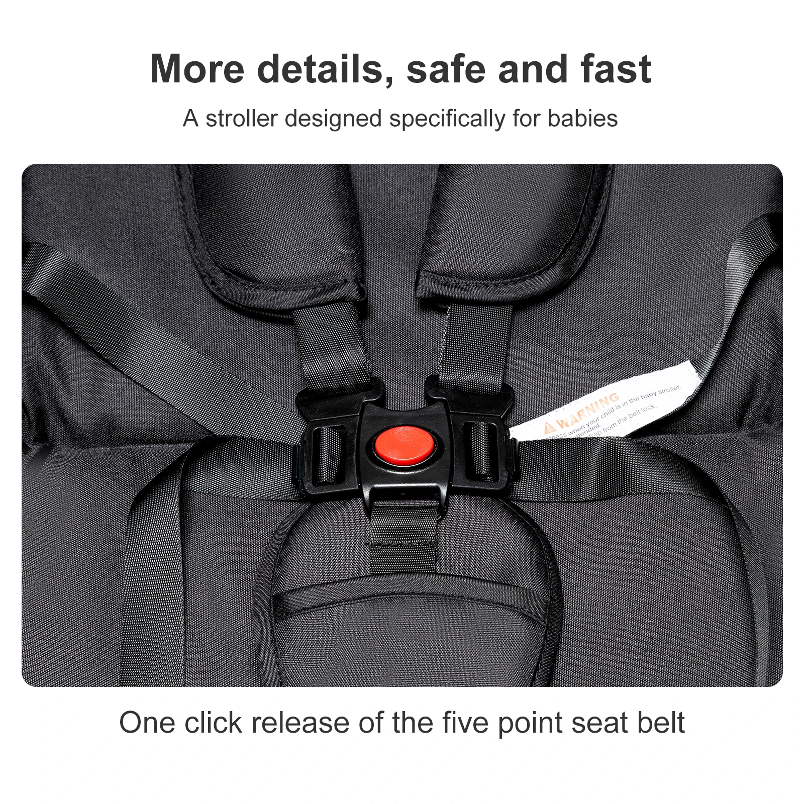 Convertible Baby Pram 3 in 1 Stroller Pushchair Travel System Lightweight High Landscape Design Reversible Seat Comfortable Reclining Backrest Large Sun Canopy Smooth Suspension Wheels for Newborn with 6 Free Gifts