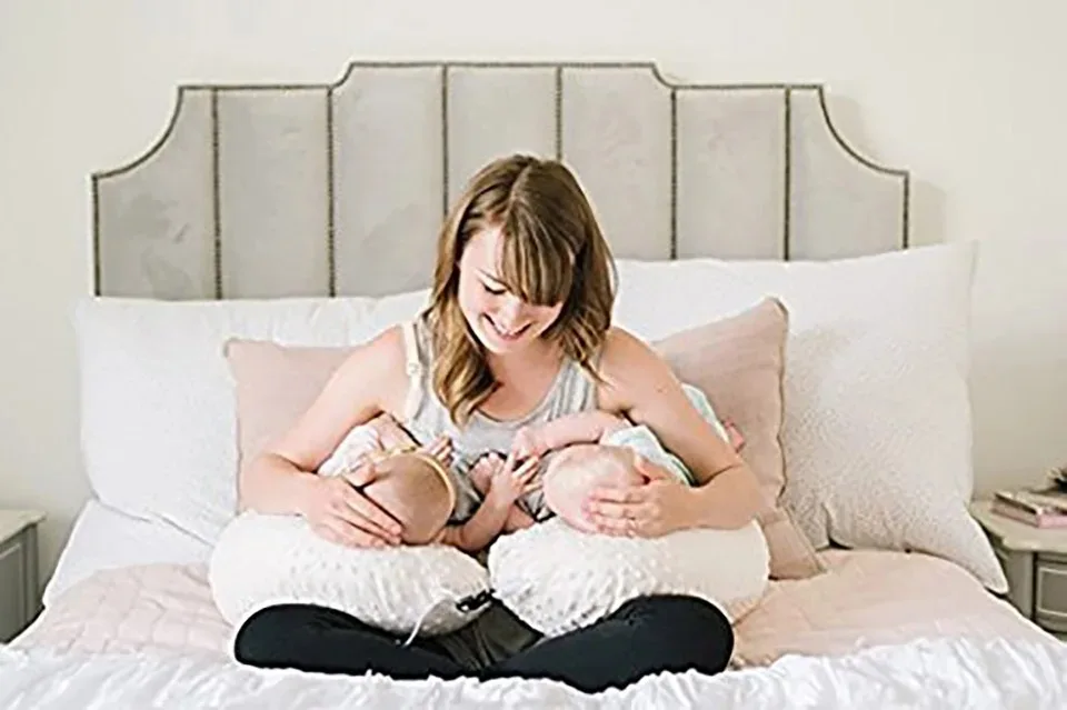 Baby Pillow Bubble Detachable Nursing Pad For Twins Soft Baby Anti-Spitting Milk Cushion Multifunctional Breastfeeding Pillow