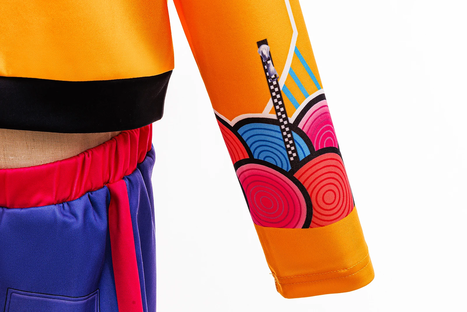 Kids 3Pcs Yellow Graffiti Printed Dance Outfit Girl Korean Wave Singer Cosplay Uniform Streetwear Costume Jacket+Tank Top+Shorts