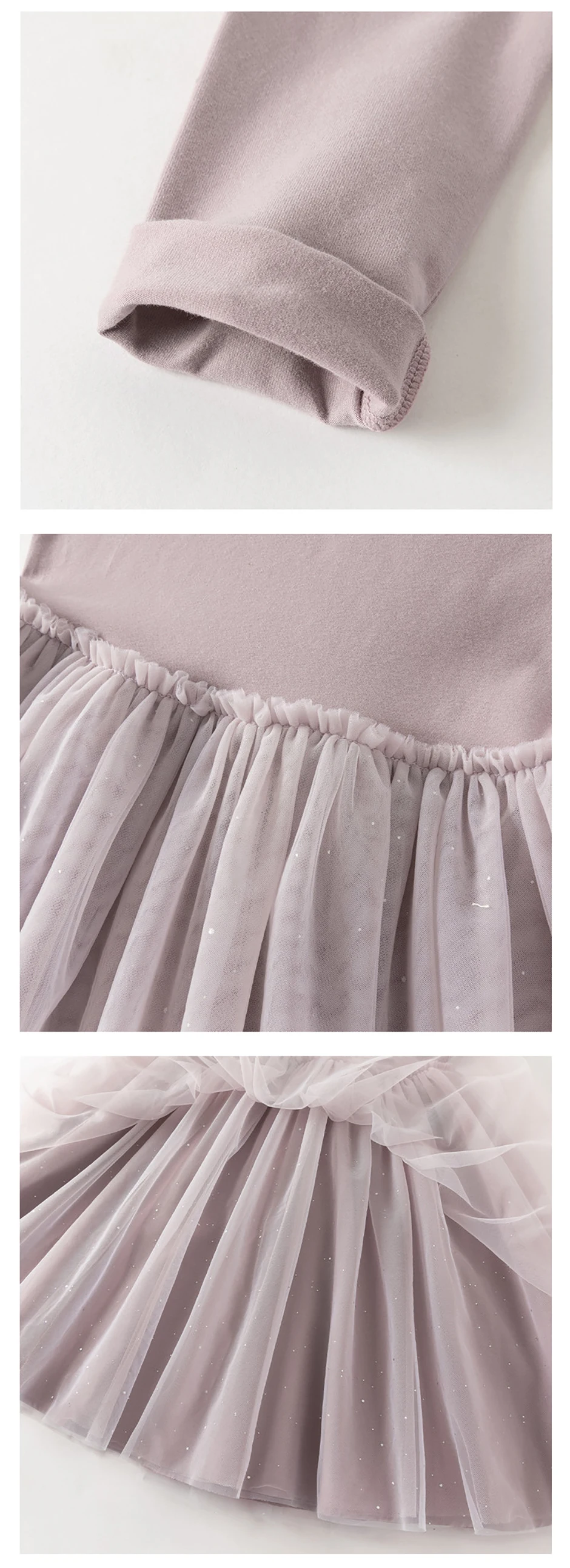 Dave Bella Children Mesh Dresses Girls Autumn Spring Outdoors Dress Elegant Long Sleeves Princess Party Clothes DK3262962