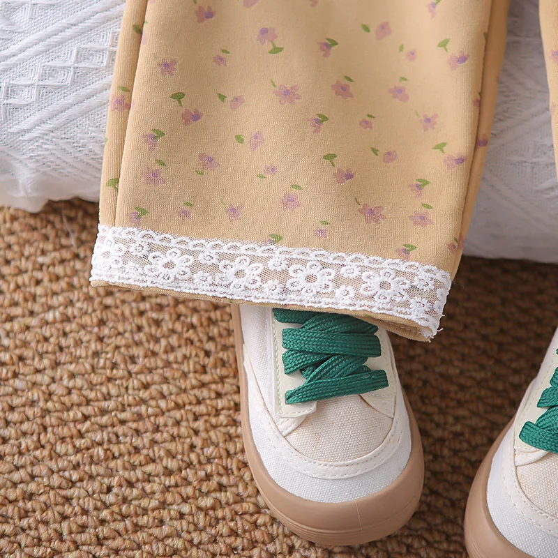 Girls' Outerwear Spring/Autumn/Winter 2026 New Children's Clothing Floral Hooded Sweatshirt Long Sleeved Top Cardigan