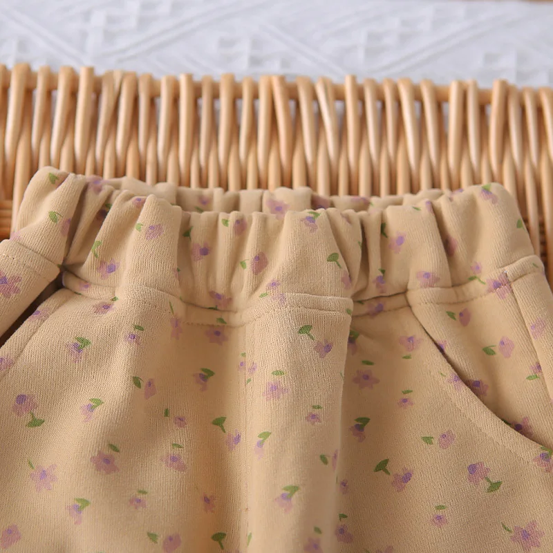 Girls' Outerwear Spring/Autumn/Winter 2026 New Children's Clothing Floral Hooded Sweatshirt Long Sleeved Top Cardigan