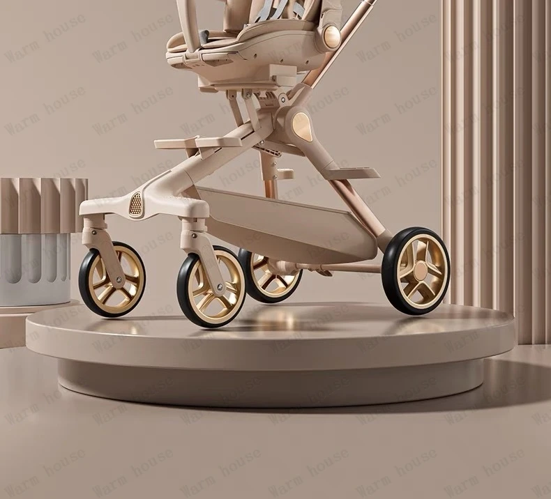 New High-view Lightweight Baby Stroller Adjustable Handlebars Multi-function Baby Stroller Four-wheel Travel Baby Stroller