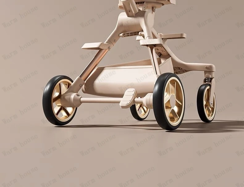 New High-view Lightweight Baby Stroller Adjustable Handlebars Multi-function Baby Stroller Four-wheel Travel Baby Stroller
