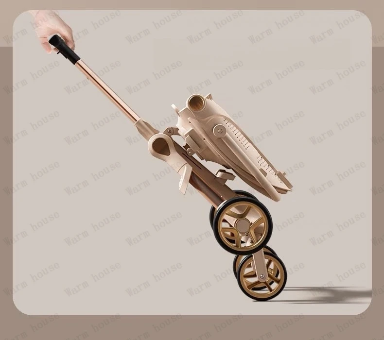 New High-view Lightweight Baby Stroller Adjustable Handlebars Multi-function Baby Stroller Four-wheel Travel Baby Stroller