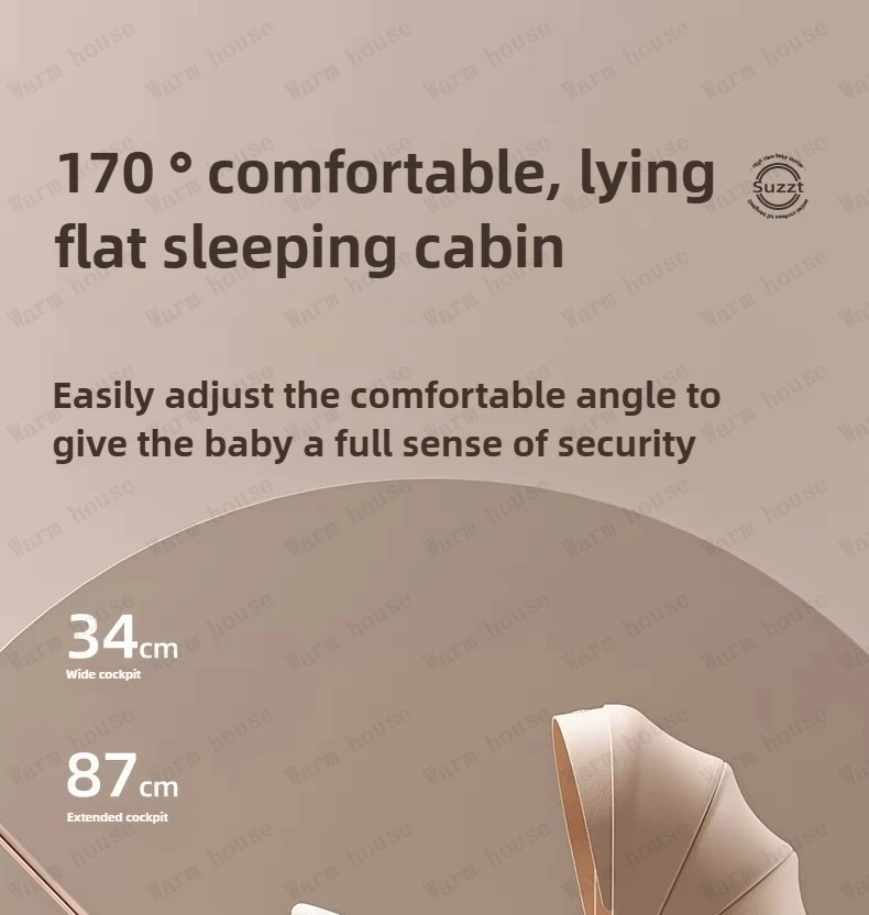 New High-view Lightweight Baby Stroller Adjustable Handlebars Multi-function Baby Stroller Four-wheel Travel Baby Stroller