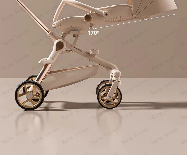 New High-view Lightweight Baby Stroller Adjustable Handlebars Multi-function Baby Stroller Four-wheel Travel Baby Stroller