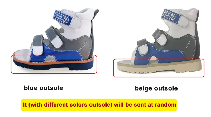 Ortoluckland Children Sandals Summer Boys Baby Orthopedic Shoes For Kids Toddler Teenager Fashion Flatfoot Footwear 2 Years Old