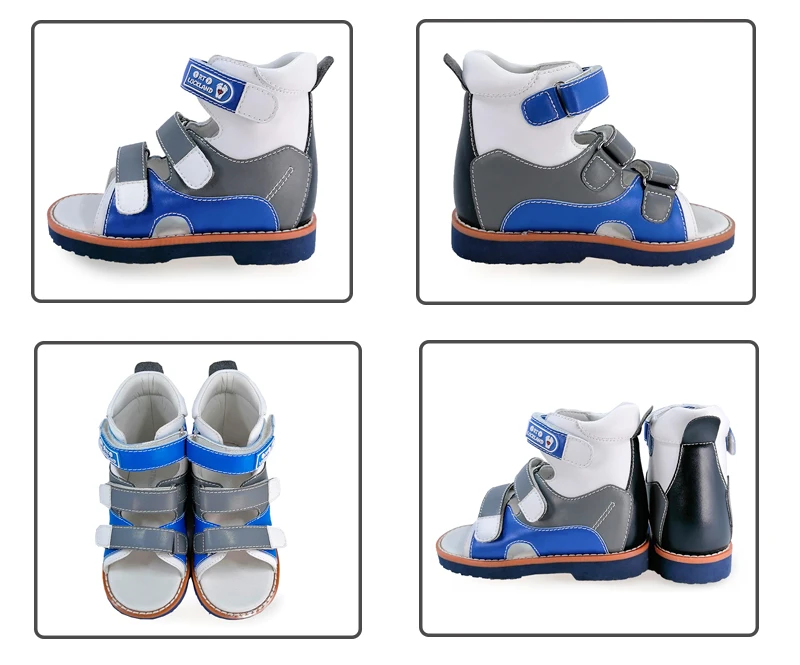 Ortoluckland Children Sandals Summer Boys Baby Orthopedic Shoes For Kids Toddler Teenager Fashion Flatfoot Footwear 2 Years Old