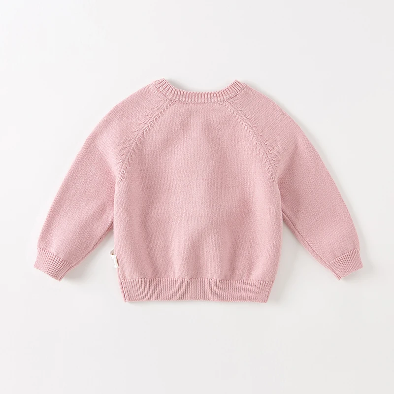 Dave Bella Pink Rabbit Sweater Girl's Autumn Winter Fashion Loose Brand Sweater Children Kid Pullover Top DB4223925