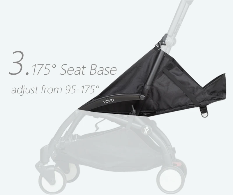 175° 3pcs/Set Stroller Accessories Hood&Mattress&Seat Cushion For YOYO/YOYO2/YOYA Babytime 1:1 Quality Canopy Cover Mattresses