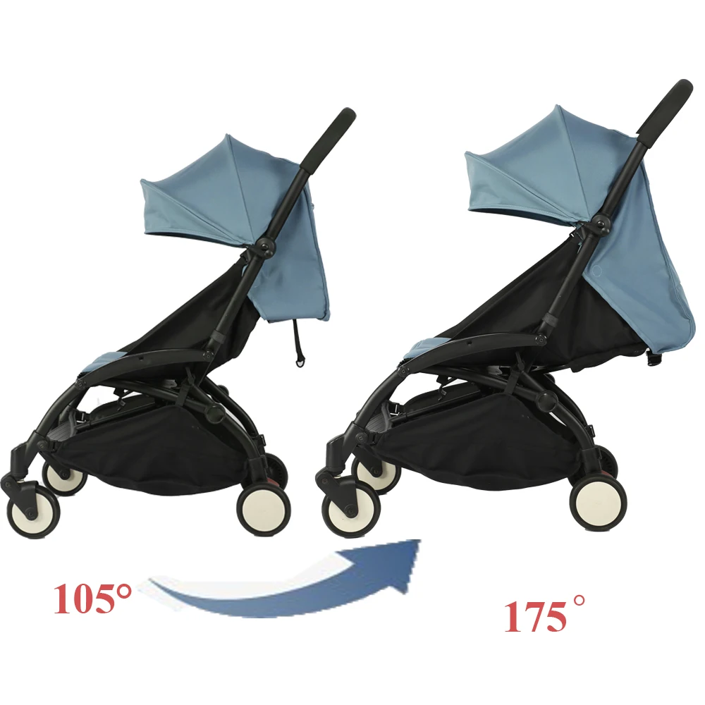 175° 3pcs/Set Stroller Accessories Hood&Mattress&Seat Cushion For YOYO/YOYO2/YOYA Babytime 1:1 Quality Canopy Cover Mattresses
