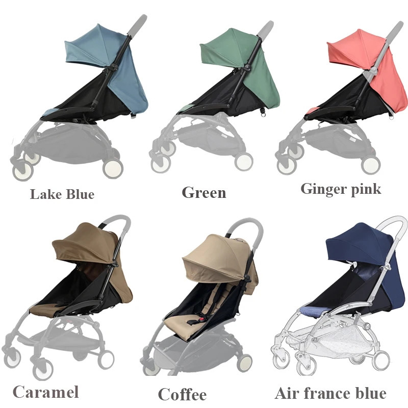 175° 3pcs/Set Stroller Accessories Hood&Mattress&Seat Cushion For YOYO/YOYO2/YOYA Babytime 1:1 Quality Canopy Cover Mattresses