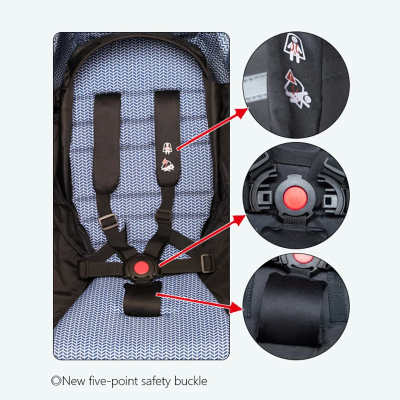 175° 3pcs/Set Stroller Accessories Hood&Mattress&Seat Cushion For YOYO/YOYO2/YOYA Babytime 1:1 Quality Canopy Cover Mattresses