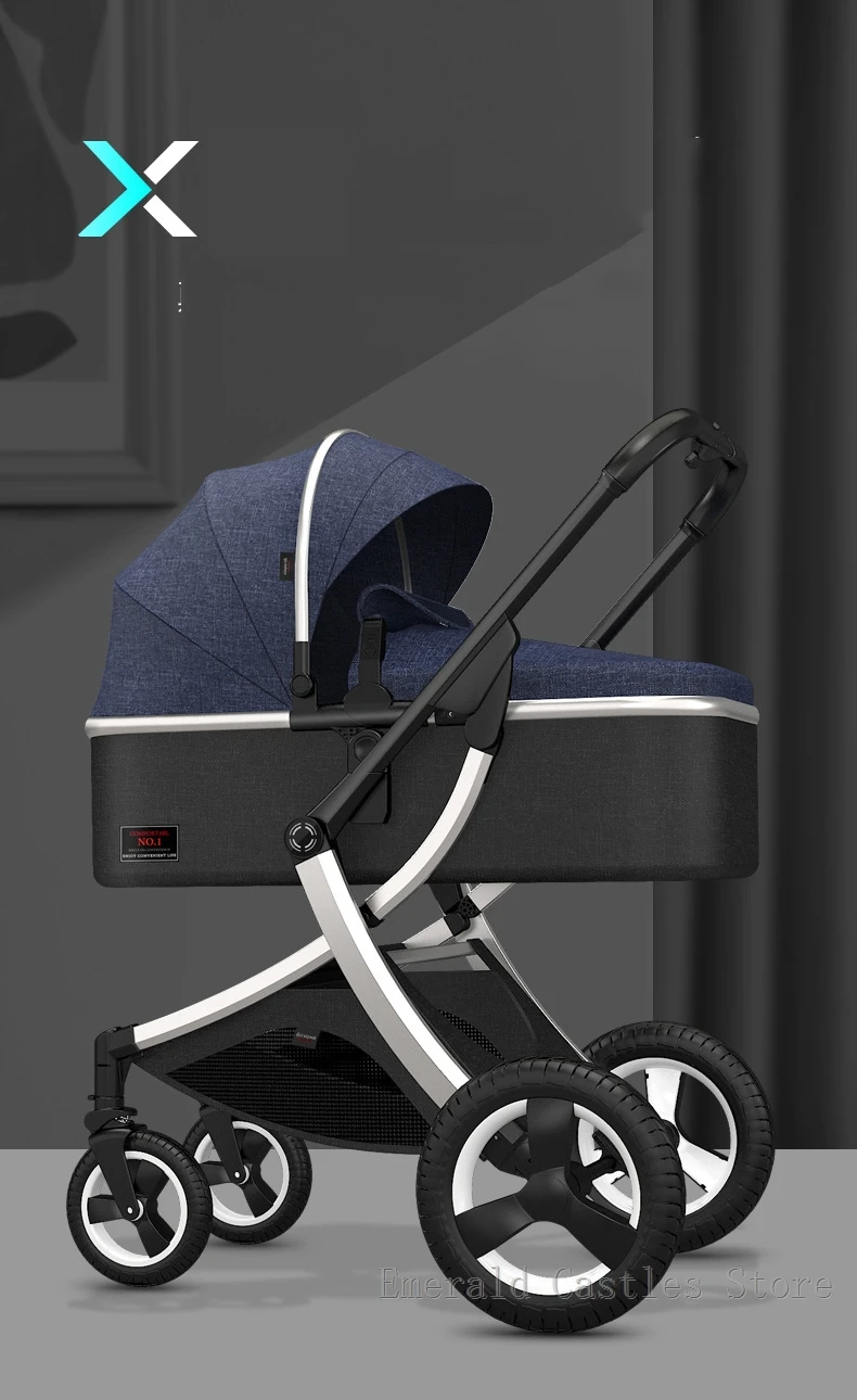 Luxury baby stroller 3 in 1,High landscape strollers,baby car,trolley pram,baby Carriage four wheels,newborn travel Pushchair