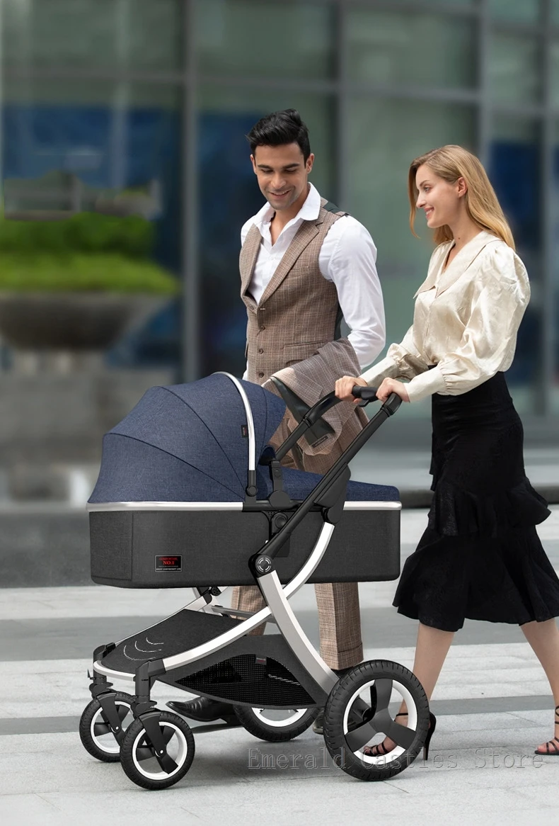 Luxury baby stroller 3 in 1,High landscape strollers,baby car,trolley pram,baby Carriage four wheels,newborn travel Pushchair