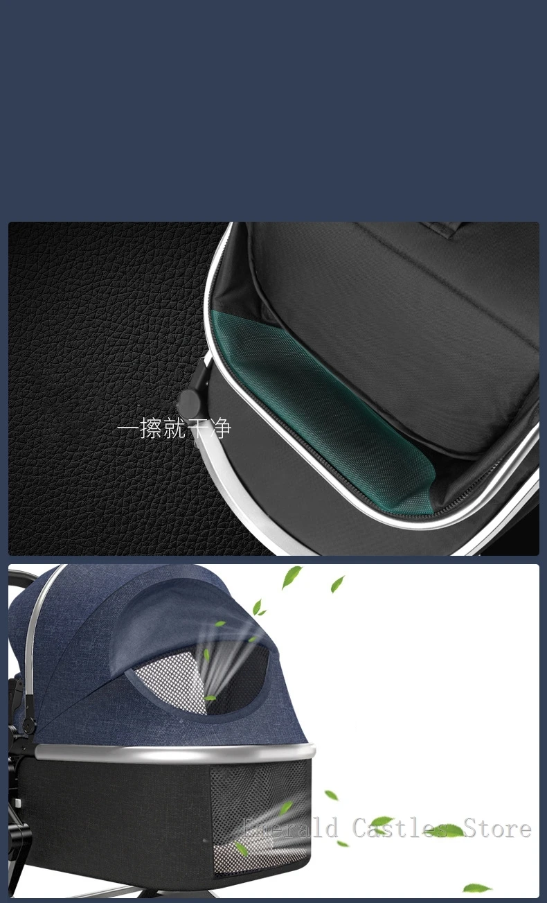 Luxury baby stroller 3 in 1,High landscape strollers,baby car,trolley pram,baby Carriage four wheels,newborn travel Pushchair