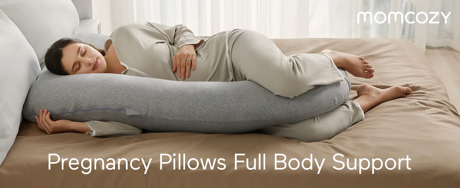 U Shaped Pregnancy Pillows with Cotton Removable Cover, Full Body Pillow Maternity Support,Must Have for Pregnant Women