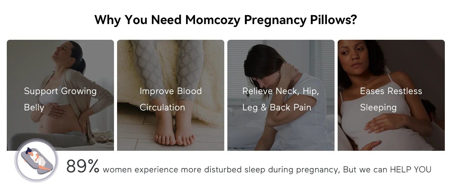 U Shaped Pregnancy Pillows with Cotton Removable Cover, Full Body Pillow Maternity Support,Must Have for Pregnant Women