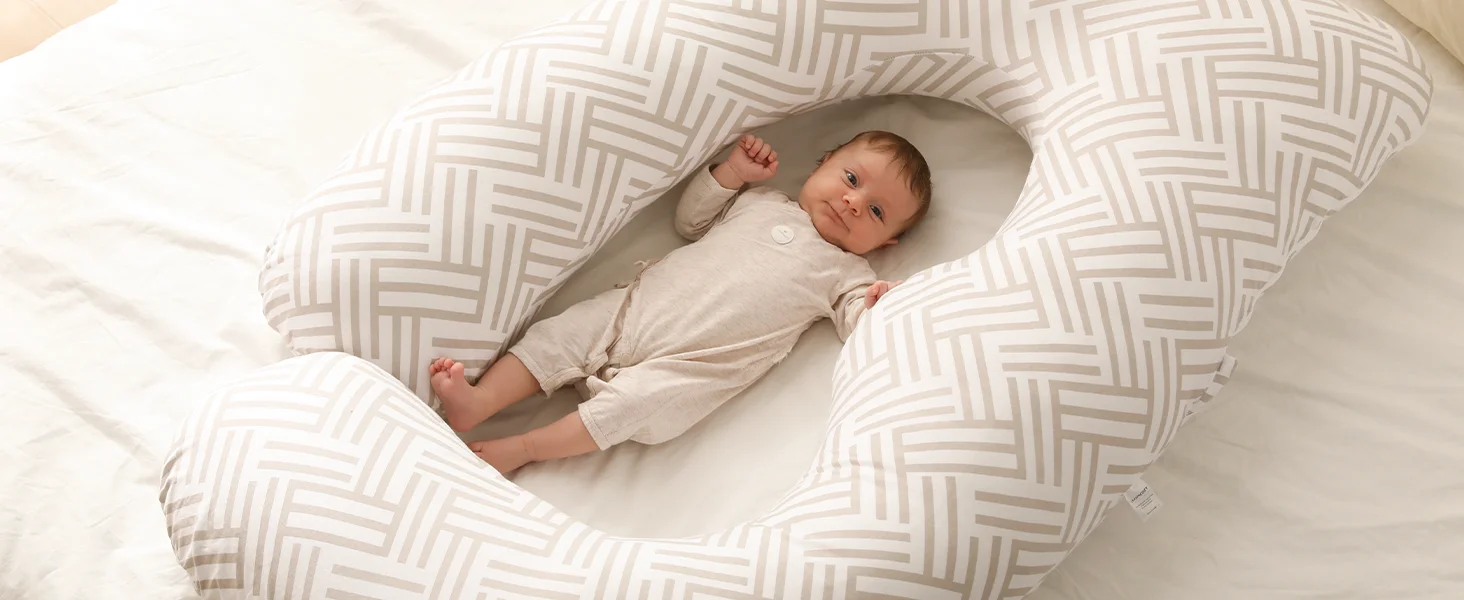 U Shaped Pregnancy Pillows with Cotton Removable Cover, Full Body Pillow Maternity Support,Must Have for Pregnant Women