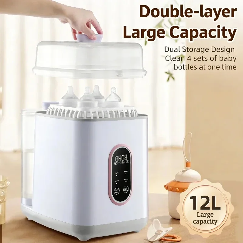 110V/220V 400W US/EU Multifunctional Baby Bottle Washer All-in-One Maternal Child Helper Clean Sterilization & Drying Functions