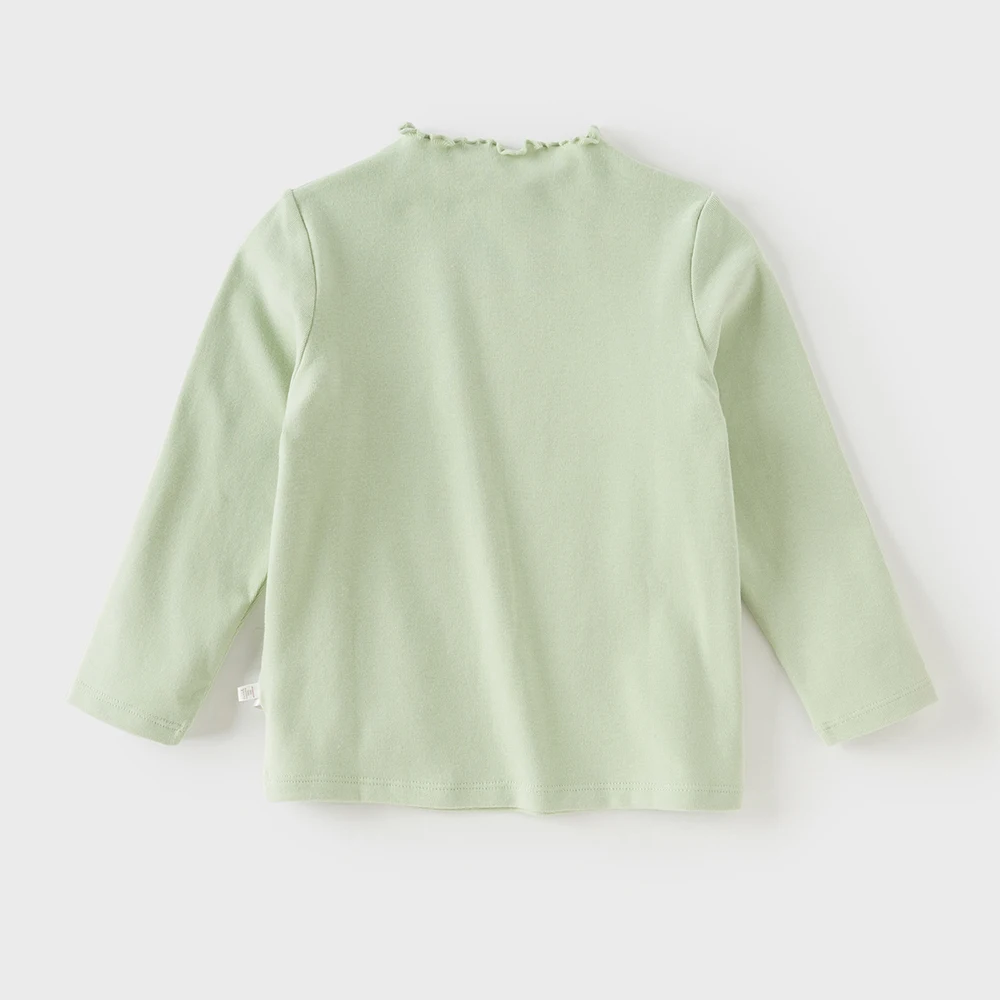 Dave Bella Children's Long Sleeve T-shirt Autumn Girl's Baby Fashion Casual Gentle Sweet Antibacterial Bottoming Shirt DB3252642