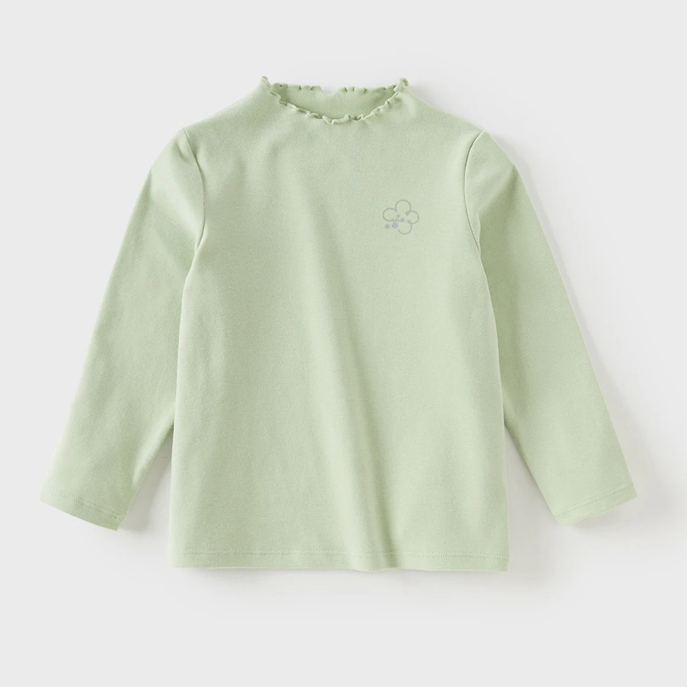 Dave Bella Children's Long Sleeve T-shirt Autumn Girl's Baby Fashion Casual Gentle Sweet Antibacterial Bottoming Shirt DB3252642