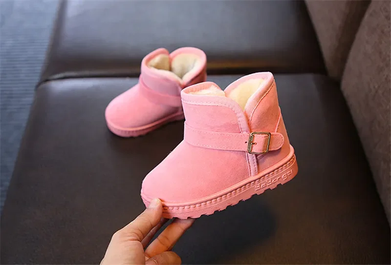 Fashion Children Casual Shoes Girls Boys Cotton Snow Boots Warm Kids Boots Boy Winter Cotton Shoes Sneakers ботинки мартин