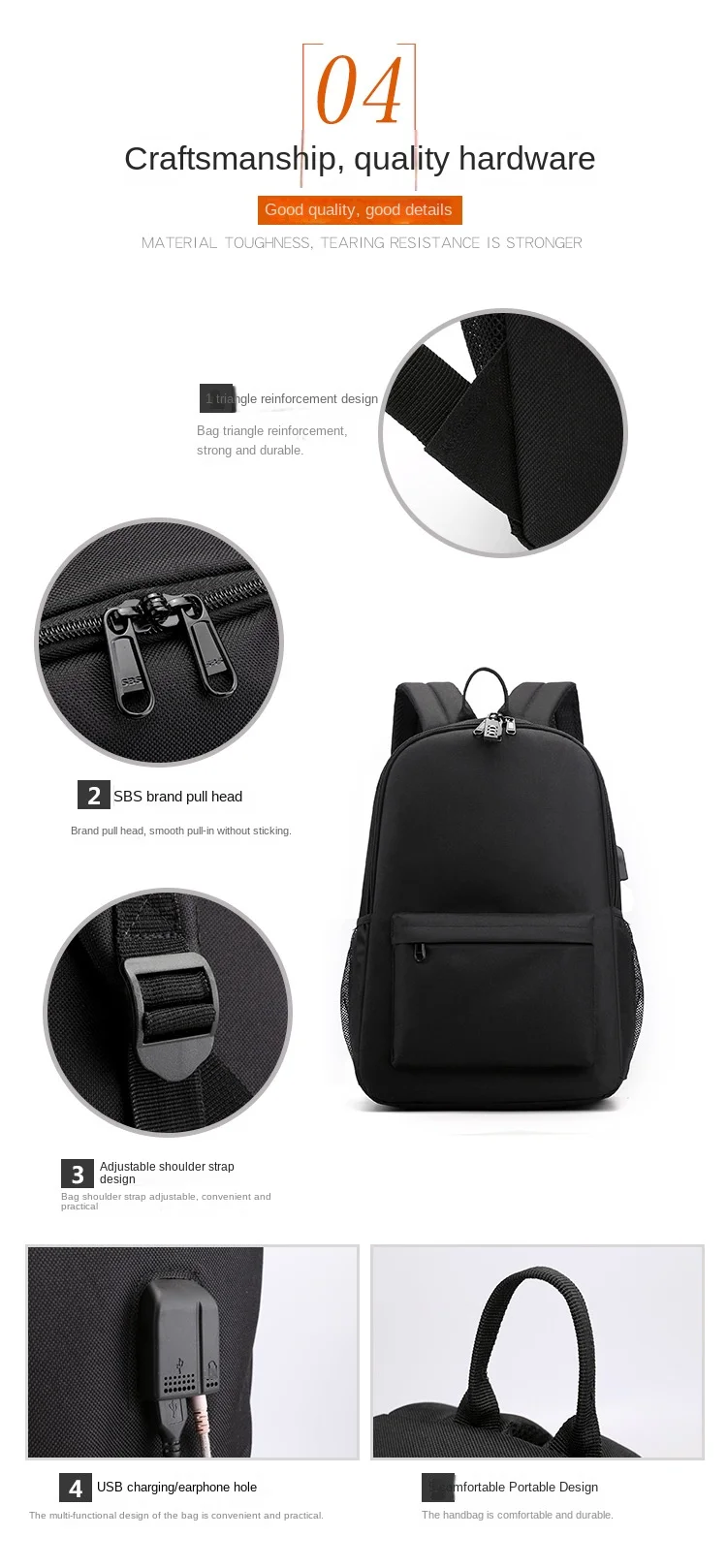 Demon Slayer Inosuke Anime Print Anti-Theft School Backpack with Pencil Case for Boys Girls Kids