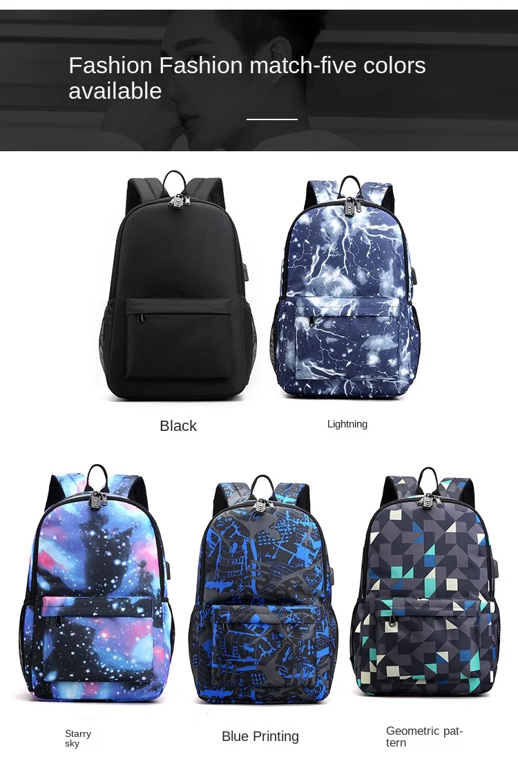 Demon Slayer Inosuke Anime Print Anti-Theft School Backpack with Pencil Case for Boys Girls Kids