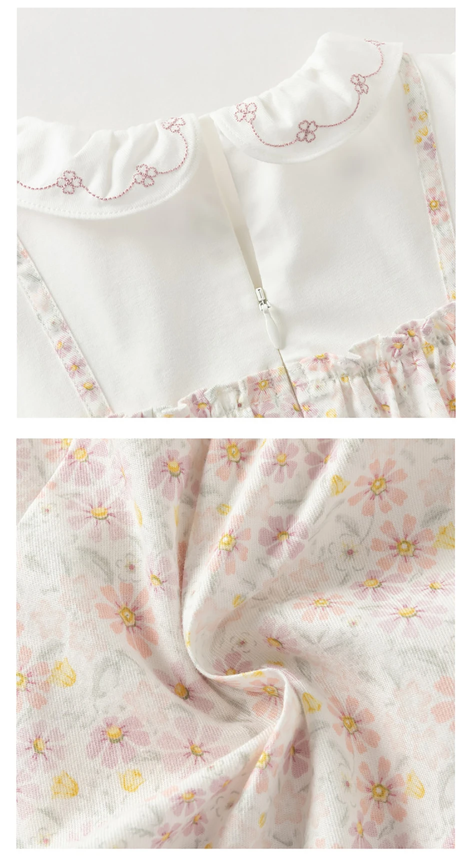 Dave Bella Children's T-shirt Pants 2PCS Set Girls Leggings Long Sleeve Tops Two-Piece Set Sweet Print Outdoor Party DB1260447