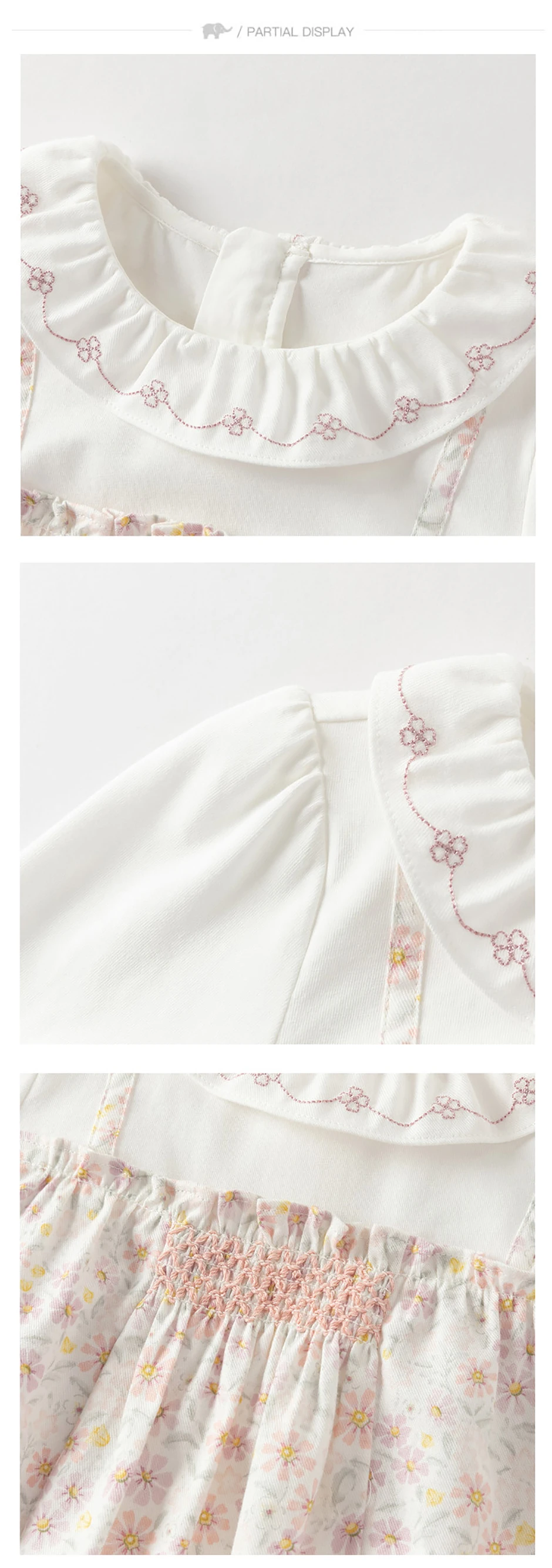 Dave Bella Children's T-shirt Pants 2PCS Set Girls Leggings Long Sleeve Tops Two-Piece Set Sweet Print Outdoor Party DB1260447