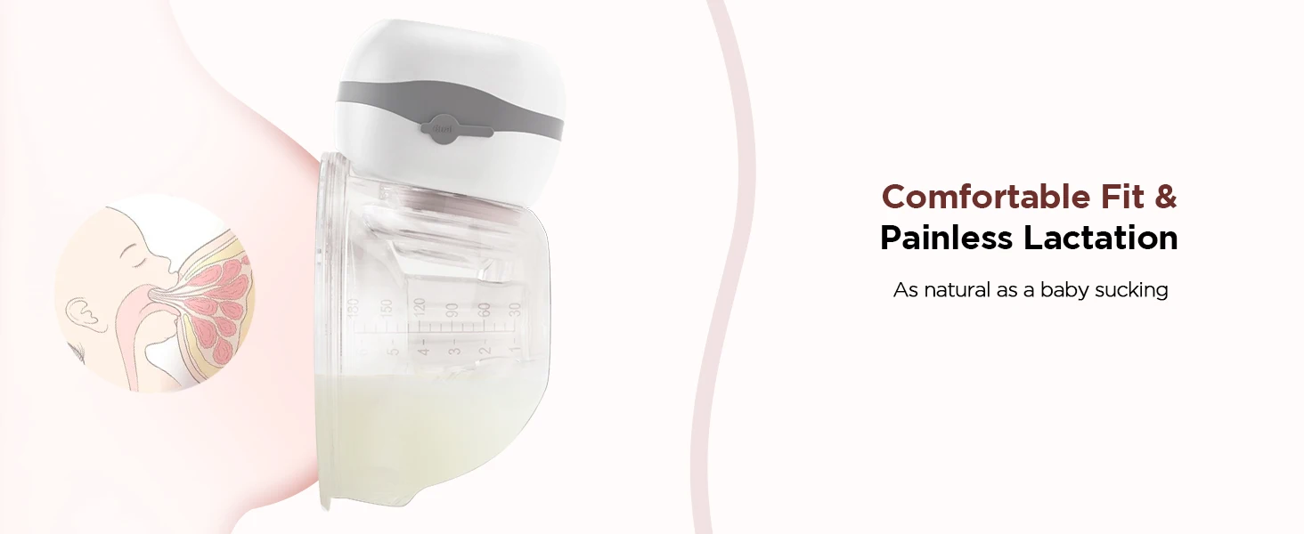 Jheppbay Electric Breast Pump BPA-Free 3 Modes & 12 Levels Hands Free Breastpump with 21/24/27 mm Flange for Breastfeeding