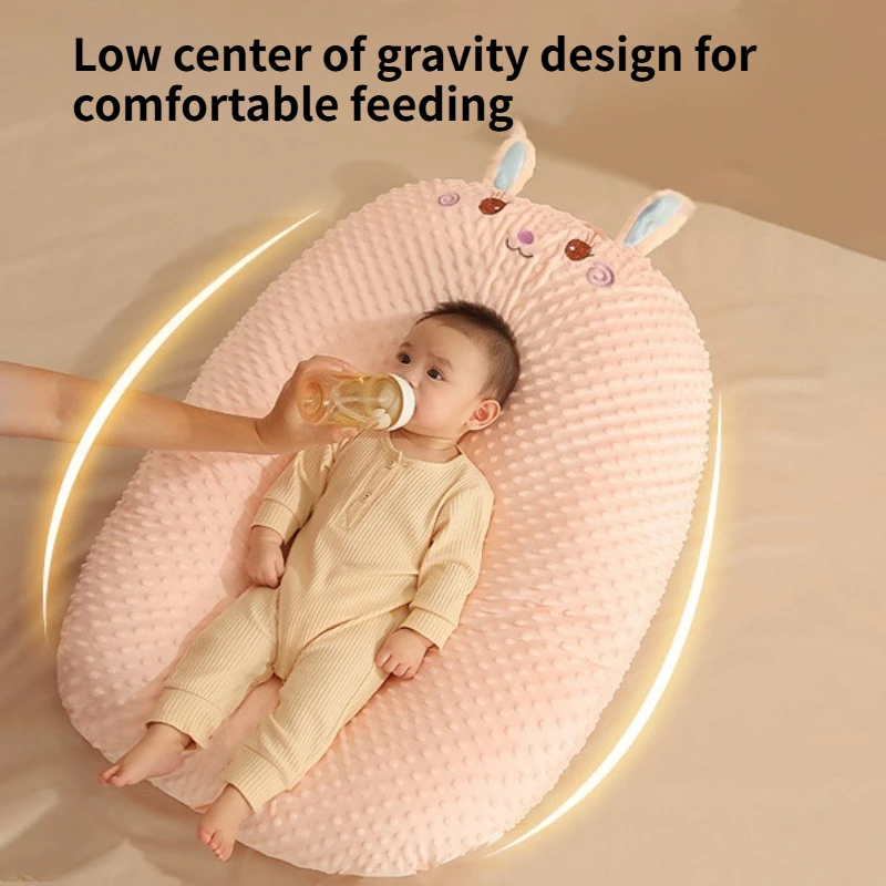 Baby Anti-spitting Slope Pad, Newborn Lying Down Feeding Bed ，Breastfeeding Pillow, Artifact Plus Size Sleeping Baby Bed in Bed